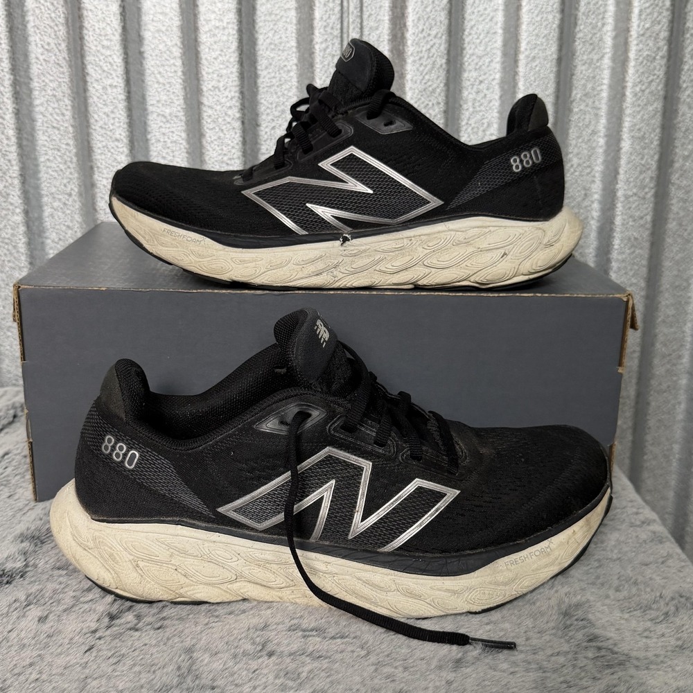 New Balance Women's 880 Running Shoes in Black and Cream